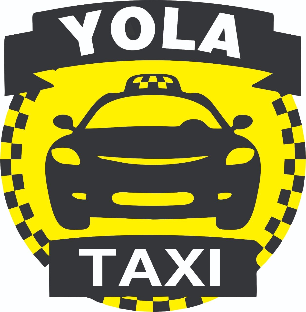 Vector logo for Taxi Service, white decorative badge with standing cartoon  sedan and cell phone, original lettering for words taxi service, innovation  Stock Vector Image & Art - Alamy